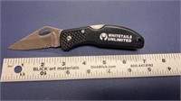 F1)Whitetails Unlimited, lock blade folding pocket