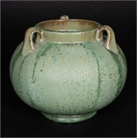 Fulper Pottery Co Crystalline Three Handle Vase