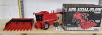 Case IH 2188 AFS combine with heads 1/32 scale
