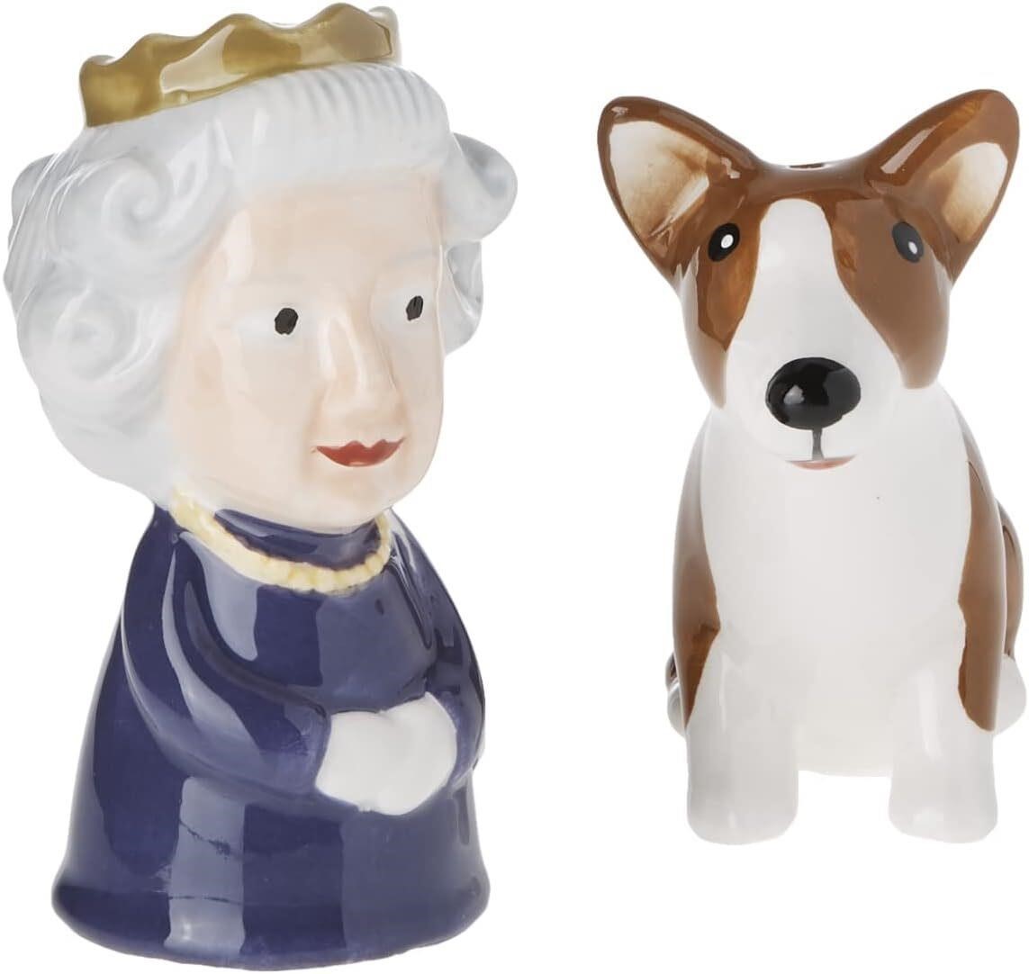 Abbott Queen and Corgi Salt & Pepper  3.5 H