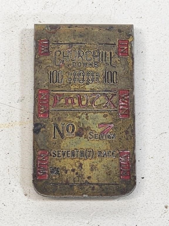 Vintage Churchill Downs Money Clip