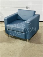 Blue lounge reception chair