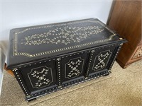 Decorative Chest with misc items inside 29x16x18