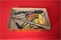 LOT OF MOSTLY SCREWDRIVERS, ETC.