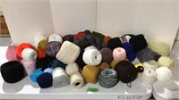Assortment of yarn.