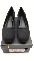 New Black Suede Heels Womens Sz 7 1/2m