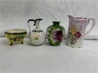 4PC Decorative floral dishes