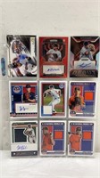 9x Auto-patch and Numbered Baseball Cards