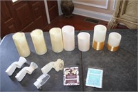 Battery operated candles, plug ins