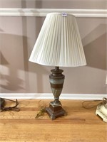 Bronzed table lamp 32in