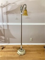 Antique Art Deco floor lamp 56in