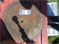 TWO LAGRE SAW BLADES