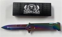 Tiger USA Folding Knife in Box
