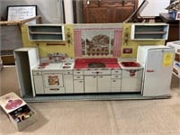 Vintage Pretty Maid Metal Toy Kitchen