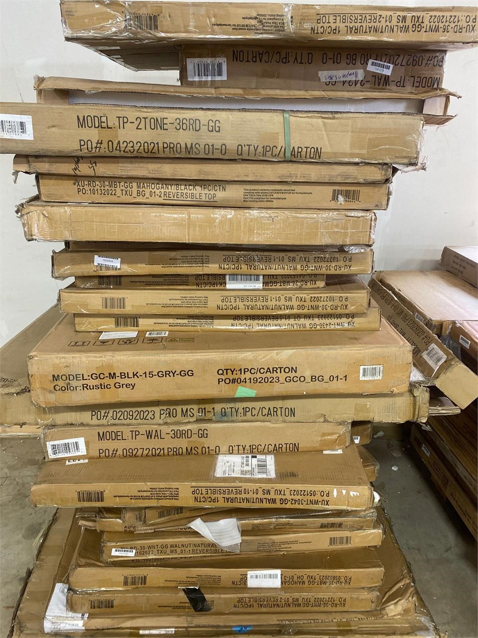 Assorted Table Skid