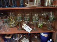 Group of party glasses & pitcher