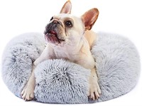 Calming Dog Bed for Small Dogs Round Fluffy Self W