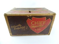 Vintage Chief Oshkosh Beer Box