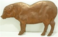 * Large Copper Pig Figure