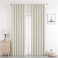 WEST LAKE Tan Total Blackout Curtains 95 Inches Lo