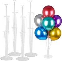 4 Sets Balloon Stand Kits, Balloon Sticks Holder w