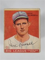 1933 GOUDEY JACK RUSSELL - SIGNED