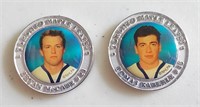 2 Toronto Maple Leafs Medallions