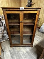 Antique Quarter Sawn Book Cabinet