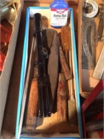 Vintage Knives, Gun Blue, Scope, Etc