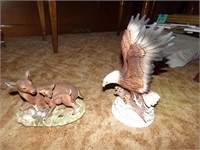 Eagle and Deer Figurines