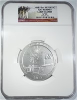 2013-P FORT McHENRY 5oz 25C NGC SP-70