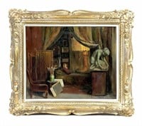 Oil on canvas, signed Conway 1906, 14" x 17"