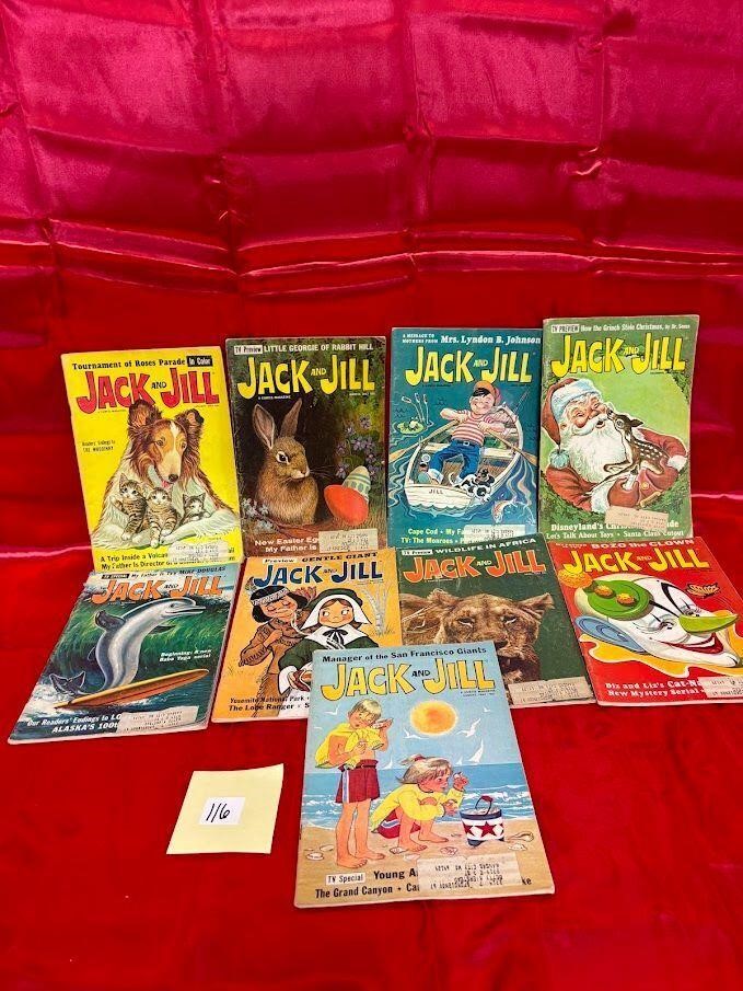 1960's Jack and Jill Magazines, Qty 9