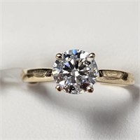 10K Yellow Gold Moissanite  Ring