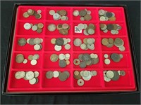 LARGE COLLECTION VARIOUS MIXED FOREIGN COINS
