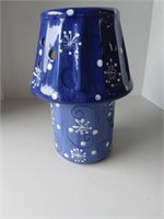 Blue & White Boudoir Candle Lamp