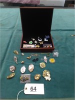 Jewelry Case, Pendants, Pins, Earrings