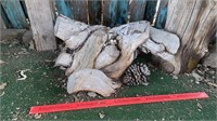 Wooden Garden Tree Stump Art / Taxidermy Mount