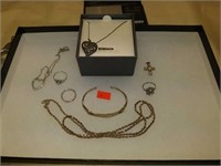 Estate lot of Sterling Jewelry Ring Necklace More