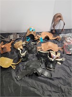 14 MISC TOY SADDLES