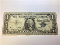 1957 A US $1 Silver Certificate