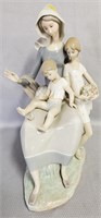 Llardo Porcelain Mother & Children Figurine