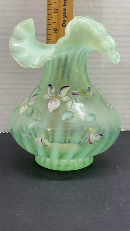 Fenton handpainted signed