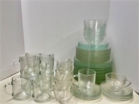 Arcoroc Clear Glass Made in France Dish Set