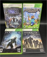 XBox 360 Video Games - Minecraft, Halo, Star Wars