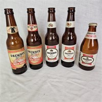 4 South Bend Drewrys Beer Bottles Empty