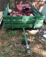 Green Wooden Trailer