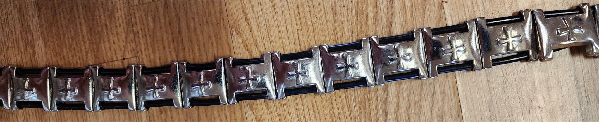 2 VTG Harley Belts leather & a  silver belts