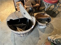 Rustic Barrel Fountain Feature