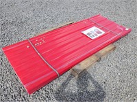 8'x35" Red Polycarbonate Roof Panel